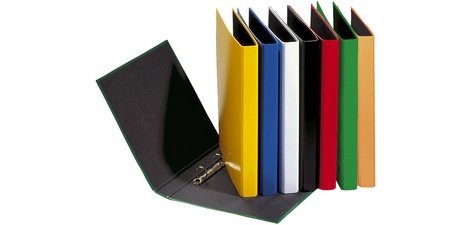 Classeur à anneaux 'Basic Colours', mécanisme à 2