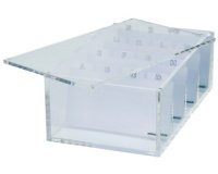 Trieur de cartes de visite acrylique, transparent