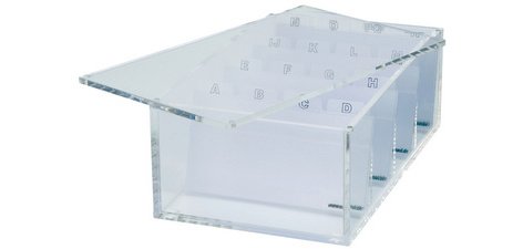 Trieur de cartes de visite acrylique, transparent