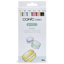 Marqueur ciao, kit de 5+1 'Pastels'