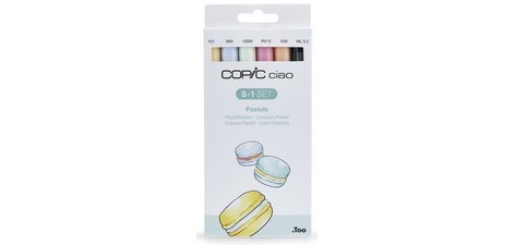 Marqueur ciao, kit de 5+1 'Pastels'