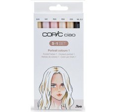 Marqueur ciao, kit de 5+1 'Portrait 1'