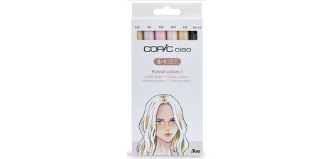 Marker Cieao - kit van 5 + 1 'Portret 1'