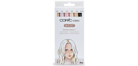 Marqueur ciao, kit de 5+1 'Portrait 1'