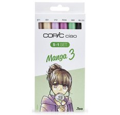 Kit markers Ciao 5 +1 set Manga 3