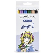 Set van Hobbymarker ciao 5+1 markers, Manga 1