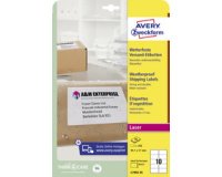 Etiquette d'expédition, résistant