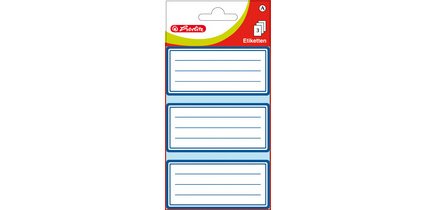 Etiquettes pour livres, blanc avec cadre bleu