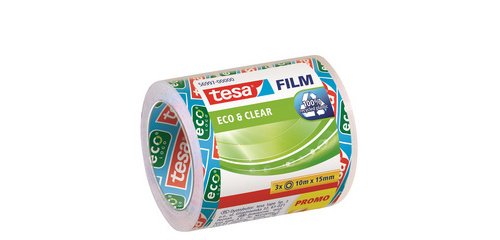 Eco & Clear Pack Tape, 15 mm x 10 m