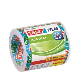 Film Ruban adhésif Eco & Clear pack éco, 15 mm x 10 m
