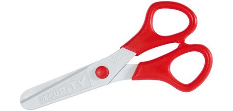 <p>Right-handed scissors with fiberglass round tips Wedo Bambino 12.5 cm</p>