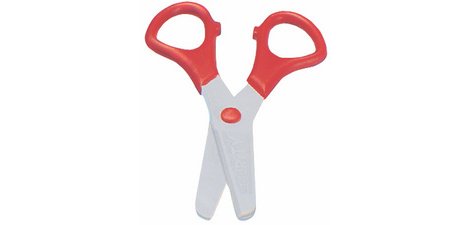 Ciseaux droitiers en fibre de verre bouts ronds Wedo Bambino 12,5 cm