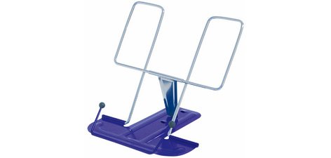 Pupitre de lecture, métallique, étrier nickelé