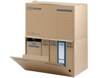 Conteneur d'archives tric systèm, brun naturel