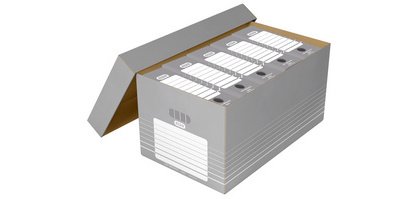 boîte d'archives et de transport tric pour A4, gris/