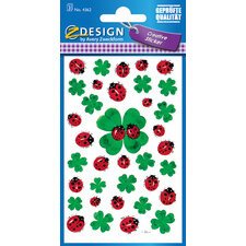 ZDesign Sticker 'coccinelle et trèfle'