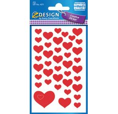 ZDesign CREATIVE Sticker 'coeurs'