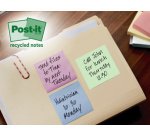Bloc-note adhésif Recycling notes, 76x76 mm, assorti