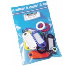 Porte-clés et anneaux, dans un sachet, assorti