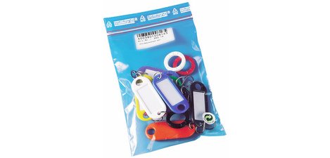 Keychains and rings, in a bag, assorted
