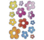 Autocollants DECOR 'Fleurs en relief argenté'