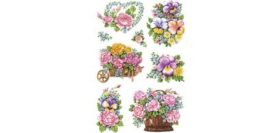 Sticker DECOR 'Pots de fleurs nostalgiques'