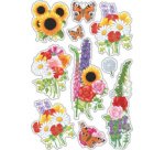 Autocollants DECOR 'Fleurs modernes'