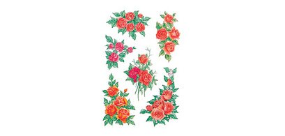 Sticker DECOR 'Bouquets de roses'