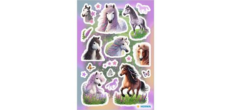Sticker DECOR 'Dessins de chevaux'
