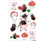 Sticker DECOR 'Coccinelles argentées'