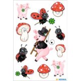 Sticker DECOR 'Coccinelles argentées'