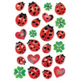 Sticker DECOR 'Trèfles avec coccinelles'