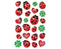 Sticker DECOR 'Trèfles avec coccinelles'