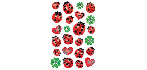 Sticker DECOR 'Trèfles avec coccinelles'