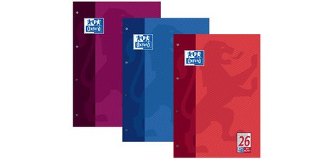 Cahier scolaire, A4, 100 pages, encollé en tête,