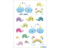 Sticker DECOR 'Love Songs', pailleté