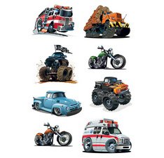 sticker DECOR 'Voitures de course'