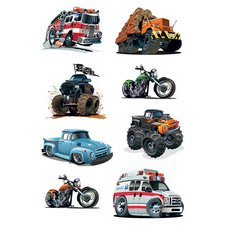 sticker DECOR 'Voitures de course'