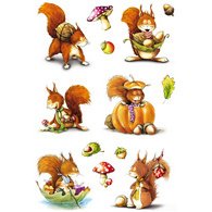 Sticker DECOR 'Ecureuils'