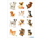 Stickers DECOR Chiens joueurs, papier
