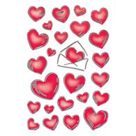 Sticker DECOR 'Coeurs multicolores'