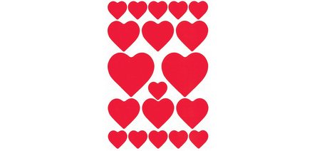 Sticker DECOR 'Coeurs & Roses'