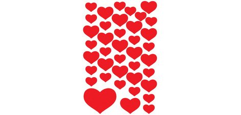 Sticker DECOR 'Petits coeurs'