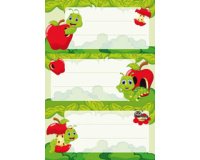 Etiquettes pour livres 'Fritz le ver', scintillant