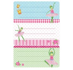 Etiquettes pour livres 'Visages de fleurs', 76 x 35 mm