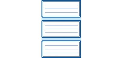 étiquettes pour livre, 76 x 35 mm, conception de marge