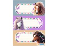 Étiquette pour livre VARIO 'Chevaux'