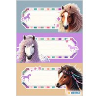 Étiquette pour livre VARIO 'Chevaux'