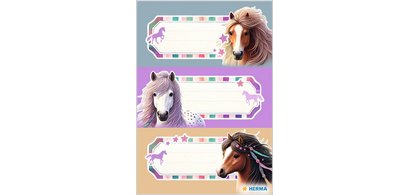 Étiquette pour livre VARIO 'Chevaux'