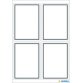 Etiquettes pour livres, 40 x 55 mm, conception marge